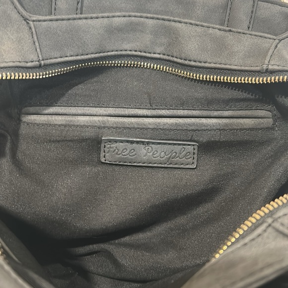 Free People - Charcoal Deep Gray 2-Way Handbag - Picture 13 of 16